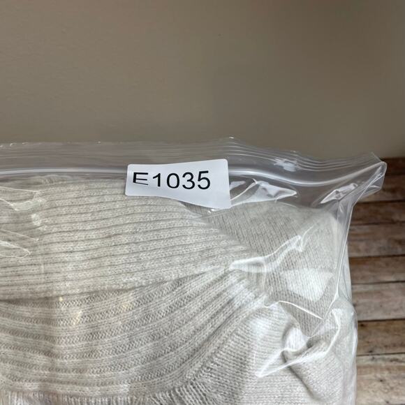 J Jill Pure Jill Cardigan Medium Wool Lagenlook Minimalist Neutral Open Ribbed - Picture 10 of 10